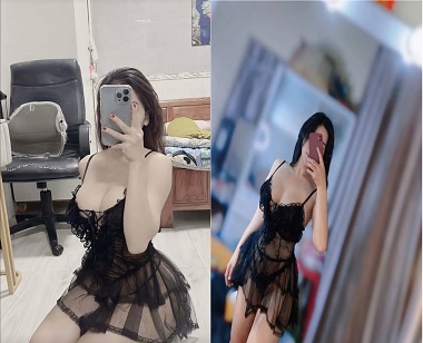 Bạn gái mặc váy ren mỏng manh khiêu khích khiến anh cương cứng sừng sững muốn đụ ngay lập tức