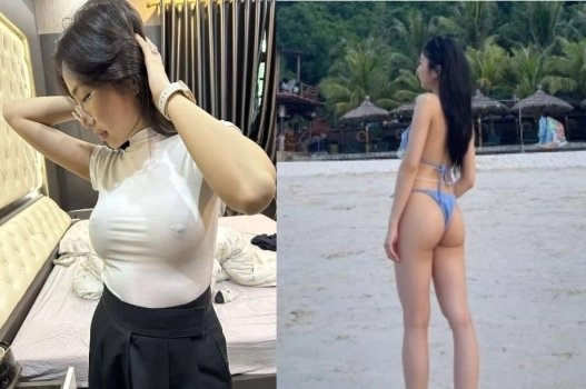 Cô gái hẹn hò Tinder nóng bỏng sở hữu bộ ngực khổng lồ và cặp mông căng tròn quyến rũ bị đụ mạnh bạo trên giường ngủ.