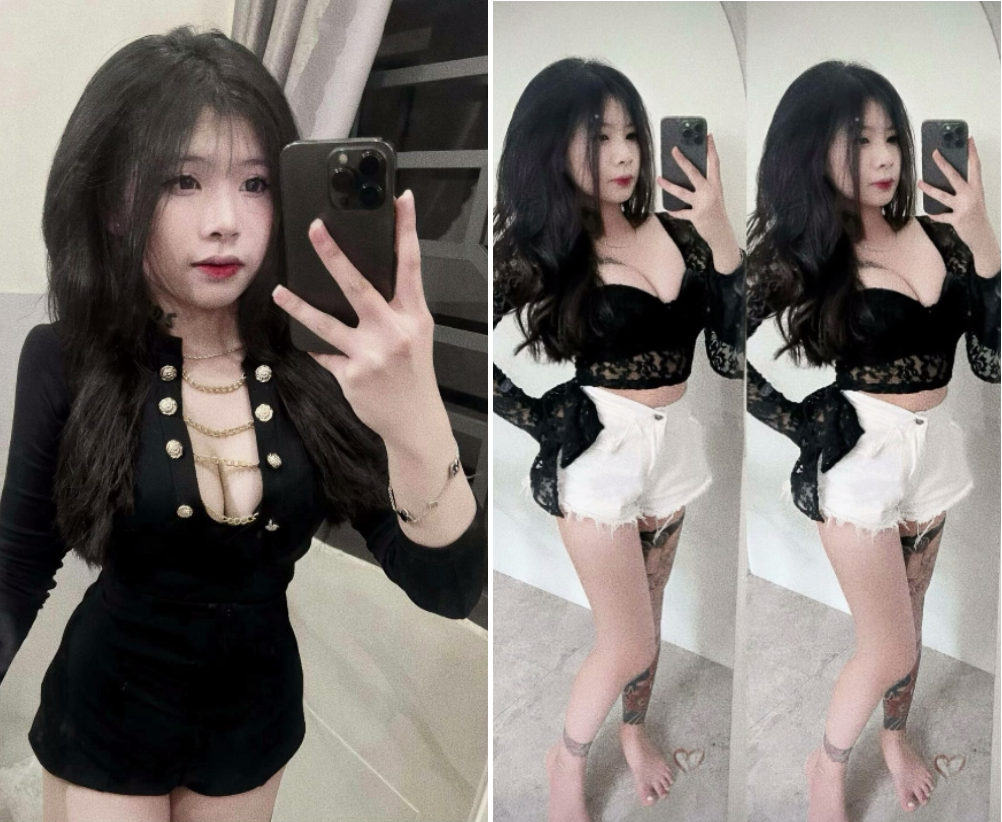 Cô gái xinh đẹp xăm mình mê mẩn tư thế doggy cuồng nhiệt.