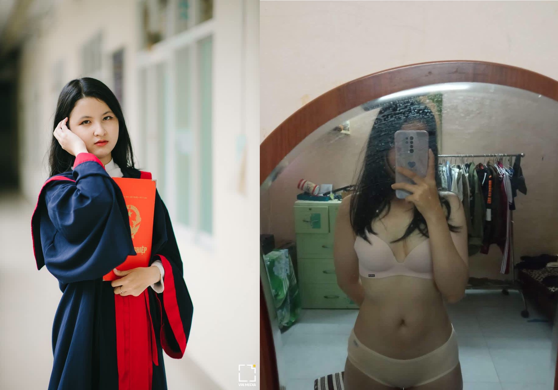 Nữ sinh vừa tốt nghiệp mời bạn trai đụ thỏa thích đến khi chán mới thôi.